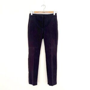 Zara Black Slim-Fit Trousers with Polka Dot Waistband - Size Small